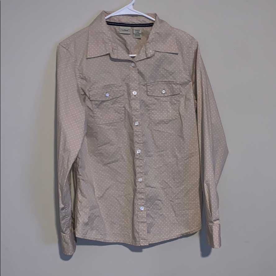 Ll Bean Button Down Blouse
